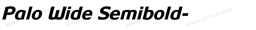 Palo Wide Semibold字体转换
